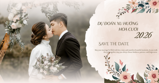 Dự Báo 5 Xu Hướng Hoa Cưới Sẽ 'Gây Bão' Tại Bình Dương Năm 2026