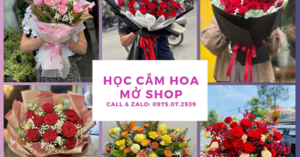 Đào tạo cắm hoa mở shop tại Bình Dương