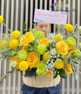 Giỏ hoa màu mod- Tươi sáng HL03