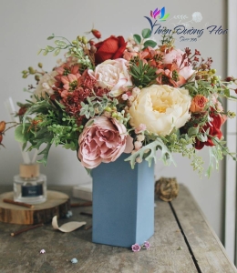 Bình hoa lụa cao cấp