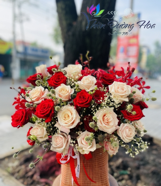 Giỏ hoa- Rực rỡ TĐH03