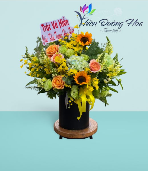 Hộp hoa sinh nhật - Rực rỡ 02